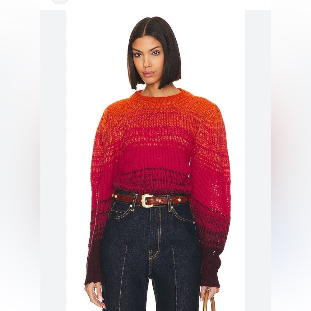 NEW ULLA JOHNSON Rosalia Gradient  pullover sweater